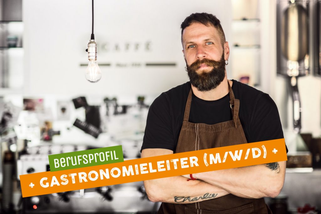 Bärtiger Mann als Vertreter für Gastronomieleiter